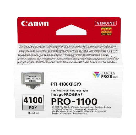 Canon Cartuccia Photo Gray PGY PFI-4100 per Canon Pro-1100 Canon Cartuccia Photo Gray PGY PFI-4100 per Canon Pro-1100